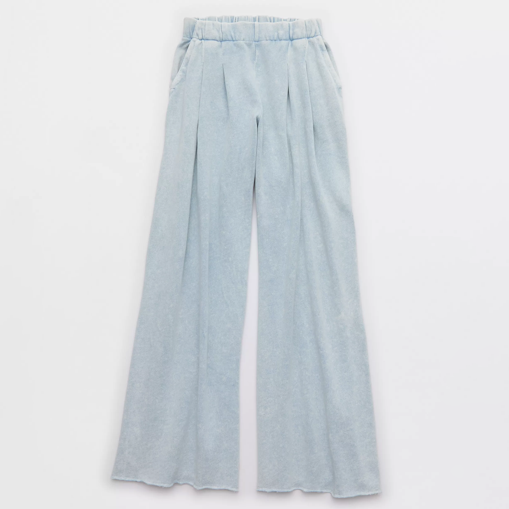 High Waist Wide‑Leg Casual Fleece Street Trousers